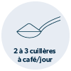 2 à 3 cuillères à café par jour